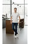 Erkek Pike Kumaş Düğmeli Yaka Regular Fit Günlük Kısa Kol Tişört T-shirt - Beyaz