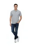 Erkek Pike Kumaş Düğmeli Yaka Regular Fit Günlük Kısa Kol Tişört T-shirt - Gri Erkek Pike Kumaş Düğmeli Yaka Regular Fit Günlük Kısa Kol Tişört T-shirt - Gri