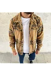 Erkek Polar Fermuarlı Sweatshirt – Kapüşonsuz, Cepli, Yumuşak Dokulu, Oversize Rahat Kalıp, Kışlık Sıcak Tutan Fermuarlı Üst - Sarı