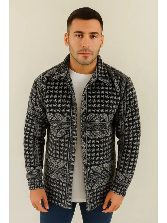 Erkek Polar Fermuarlı Sweatshirt – Kapüşonsuz, Cepli, Yumuşak Dokulu, Oversize Rahat Kalıp, Kışlık Sıcak Tutan Fermuarlı Üst - Siyah Erkek Polar Fermuarlı Sweatshirt – Kapüşonsuz, Cepli, Yumuşak Dokulu, Oversize Rahat Kalıp, Kışlık Sıcak Tutan Fermuarlı Üst - Siyah