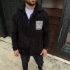Erkek Polar Fermuarlı Sweatshirt – Kapüşonsuz, Cepli, Yumuşak Dokulu, Oversize Rahat Kalıp, Kışlık Sıcak Tutan Fermuarlı Üst - Siyah Erkek Polar Fermuarlı Sweatshirt – Kapüşonsuz, Cepli, Yumuşak Dokulu, Oversize Rahat Kalıp, Kışlık Sıcak Tutan Fermuarlı Üst - Siyah