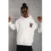 Erkek SCHOOL BOY Baskılı Kapüşonlu Sweat - Beyaz