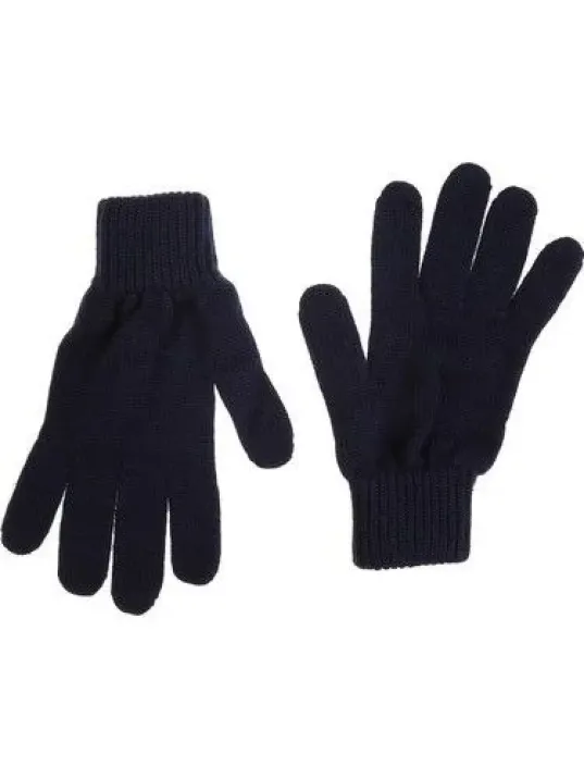 Erkek Triko Dokuma Eldiven - Siyah