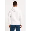 Erkek Üç İplik Kapüşonlu Kanguru Cepli SweatShirt hoodie - Beyaz