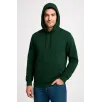 Erkek Üç İplik Kapüşonlu Kanguru Cepli SweatShirt hoodie - Haki