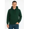 Erkek Üç İplik Kapüşonlu Kanguru Cepli SweatShirt hoodie - Haki