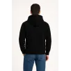 Erkek Üç İplik Kapüşonlu Kanguru Cepli SweatShirt hoodie - Siyah