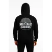Erkek Kapşonlu Sweatshirt – Oversize Üç İplik Şardonlu Hoodie, “West Coast Classics” Ön & Arka Baskılı, Kanguru Cepli Kışlık Günlük Stil - Siyah Erkek Kapşonlu Sweatshirt – Oversize Üç İplik Şardonlu Hoodie, “West Coast Classics” Ön & Arka Baskılı, Kanguru Cepli Kışlık Günlük Stil - Siyah