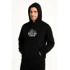 Erkek Kapşonlu Sweatshirt – Oversize Üç İplik Şardonlu Hoodie, “West Coast Classics” Ön & Arka Baskılı, Kanguru Cepli Kışlık Günlük Stil - Siyah Erkek Kapşonlu Sweatshirt – Oversize Üç İplik Şardonlu Hoodie, “West Coast Classics” Ön & Arka Baskılı, Kanguru Cepli Kışlık Günlük Stil - Siyah