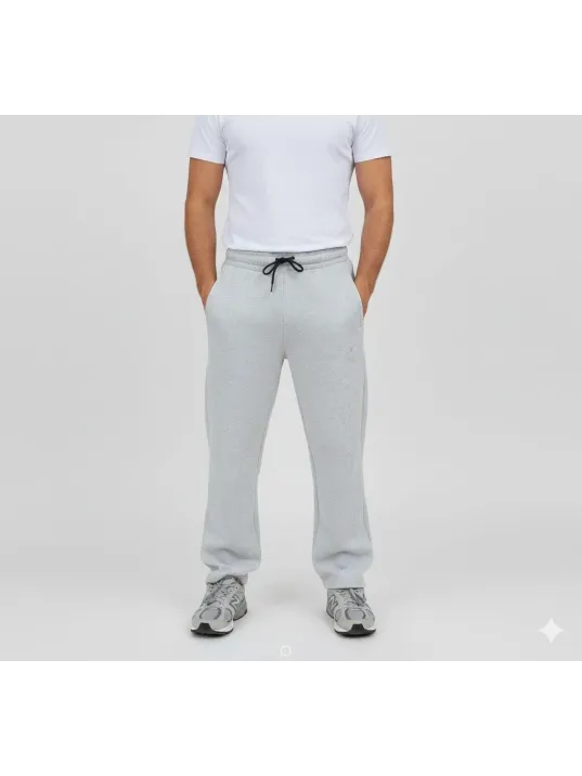 Erkek Üç İplik Kışlık Pamuklu Ovarsize Bağcıklı Düz Paça Cepli Eşofman Altı Spor Rahat Model - Gri Erkek Üç İplik Kışlık Pamuklu Ovarsize Bağcıklı Düz Paça Cepli Eşofman Altı Spor Rahat Model - Gri