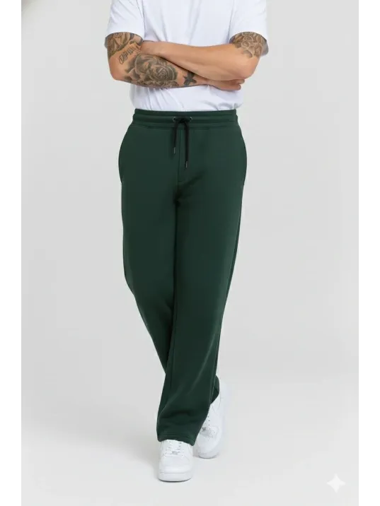 Erkek Üç İplik Kışlık Pamuklu Ovarsize Bağcıklı Düz Paça Cepli Eşofman Altı Spor Rahat Model - Haki Erkek Üç İplik Kışlık Pamuklu Ovarsize Bağcıklı Düz Paça Cepli Eşofman Altı Spor Rahat Model - Haki