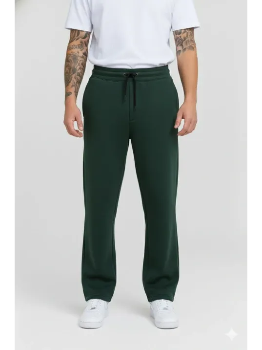 Erkek Üç İplik Kışlık Pamuklu Ovarsize Bağcıklı Düz Paça Cepli Eşofman Altı Spor Rahat Model - Haki Erkek Üç İplik Kışlık Pamuklu Ovarsize Bağcıklı Düz Paça Cepli Eşofman Altı Spor Rahat Model - Haki