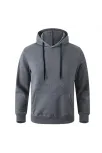 Erkek Uzun Kol Kapşonlu Basic Sweatshirt Hoodie - Füme