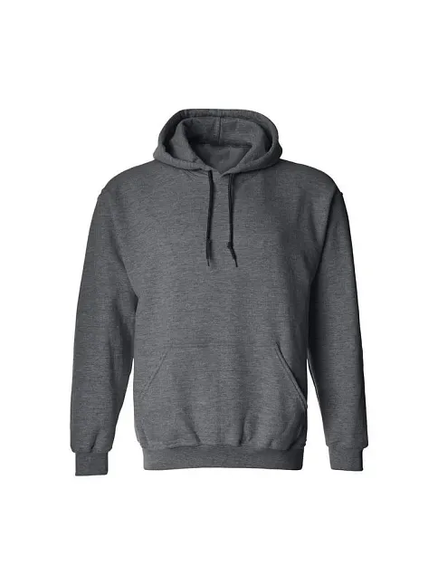Erkek Uzun Kol Kapşonlu Basic Sweatshirt Hoodie - Füme
