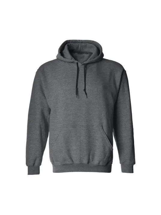 Erkek Uzun Kol Kapşonlu Basic Sweatshirt Hoodie - Füme