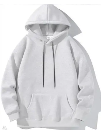 Kadın Uzun Kol Kapşonlu Basic Sweatshirt Hoodie - Gri Kadın Uzun Kol Kapşonlu Basic Sweatshirt Hoodie - Gri