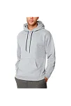 Erkek Uzun Kol Kapşonlu Basic Sweatshirt Hoodie - Gri