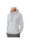 Erkek Uzun Kol Kapşonlu Basic Sweatshirt Hoodie - Gri