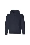 Erkek Uzun Kol Kapşonlu Basic Sweatshirt Hoodie - Lacivert