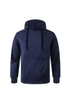 Erkek Uzun Kol Kapşonlu Basic Sweatshirt Hoodie - Lacivert