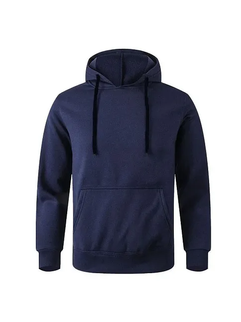 Erkek Uzun Kol Kapşonlu Basic Sweatshirt Hoodie - Lacivert