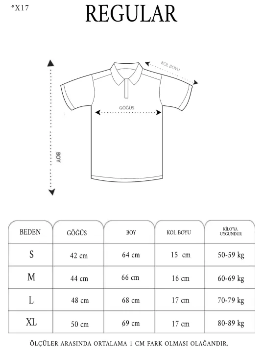 Erkek Yakalı Slim Fit Baskılı T-Shirt - Mavi Erkek Yakalı Slim Fit Baskılı T-Shirt - Mavi