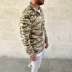Erkek Yarım Fermuarlı Desenli Polar Sweat – Haki Kamuflaj Yakalı, Uzun Kollu, Oversize Rahat Kalıp - Haki Erkek Yarım Fermuarlı Desenli Polar Sweat – Haki Kamuflaj Yakalı, Uzun Kollu, Oversize Rahat Kalıp - Haki