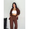 Gömlek Pantolon ikili Takım - Kahverengi