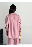 Gömlek Pantolon İkili Takım - Toz Pembe