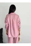 Gömlek Pantolon İkili Takım - Toz Pembe Gömlek Pantolon İkili Takım - Toz Pembe