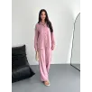 Gömlek Pantolon ikili Takım - Toz Pembe