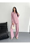 Gömlek Pantolon İkili Takım - Toz Pembe