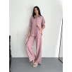 Gömlek Pantolon ikili Takım - Toz Pembe