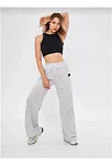İki İplik Bol Paça Eşofman Pantalon - Gri