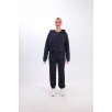 iki iplik Kapüşonlu Fermuarlı Crop Oversize Hırka Takım- Lacivert iki iplik Kapüşonlu Fermuarlı Crop Oversize Hırka Takım- Lacivert