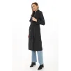 Premium Kadın Kaşe Kaban Uzun Boy, Balık Sırtı Yünlü Kaşmir Dokuma, Kruvaze Kuşaklı Astarlı - Siyah Premium Kadın Kaşe Kaban Uzun Boy, Balık Sırtı Yünlü Kaşmir Dokuma, Kruvaze Kuşaklı Astarlı - Siyah