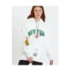 Kadın Baskılı Kapüşonlu Sweatshirt - Beyaz Kadın Baskılı Kapüşonlu Sweatshirt - Beyaz
