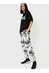 Kadın Baskılı Oversize T-shirt - Siyah