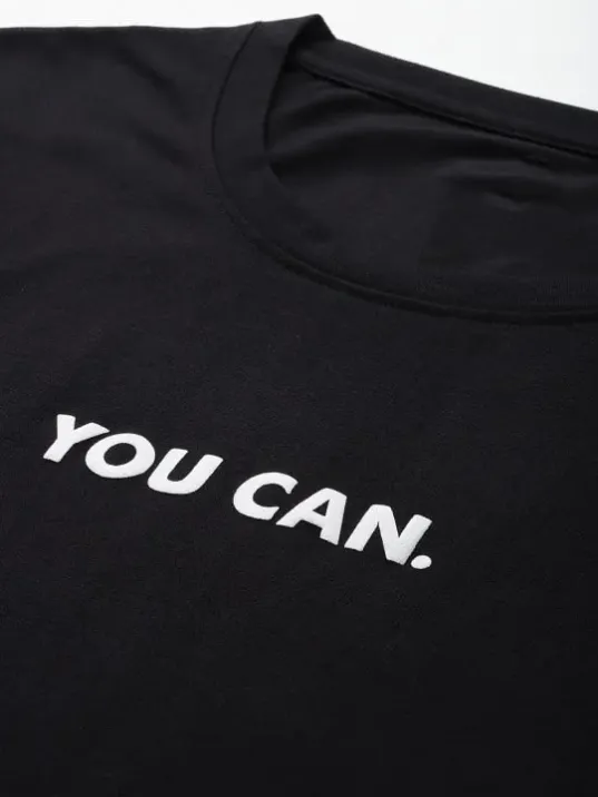 Kadın Baskılı Oversize T-shirt - Siyah