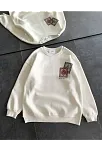 Kadın Bisiklet Yaka Baskılı Sweatshirt - Beyaz