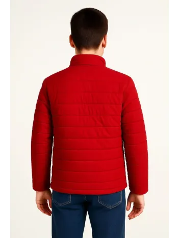 Erkek Çocuk Şişme Mont Hafif Ve Sıcak Tutucu Kışlık Fermuarlı Su İtici Rahat Günlük Mont Kapüşonuz Modern Tasarım - Kırmızı Erkek Çocuk Şişme Mont Hafif Ve Sıcak Tutucu Kışlık Fermuarlı Su İtici Rahat Günlük Mont Kapüşonuz Modern Tasarım - Kırmızı