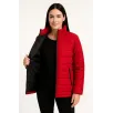 Kadın Bomber Mont Ceket – Su İtici Kumaş, Kapitone Astarlı, Fermuarlı, Kışlık - Kırmızı Kadın Bomber Mont Ceket – Su İtici Kumaş, Kapitone Astarlı, Fermuarlı, Kışlık - Kırmızı