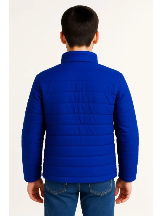 Erkek Çocuk Şişme Mont Hafif Ve Sıcak Tutucu Kışlık Fermuarlı Su İtici Rahat Günlük Mont Kapüşonuz Modern Tasarım - Saks Mavisi Erkek Çocuk Şişme Mont Hafif Ve Sıcak Tutucu Kışlık Fermuarlı Su İtici Rahat Günlük Mont Kapüşonuz Modern Tasarım - Saks Mavisi