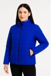 Kadın Bomber Mont Ceket – Su İtici Kumaş, Kapitone Astarlı, Fermuarlı, Kışlık - Saks Mavisi
