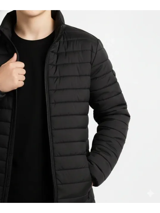 Erkek Çocuk Şişme Mont Hafif Ve Sıcak Tutucu Kışlık Fermuarlı Su İtici Rahat Günlük Mont Kapüşonuz Modern Tasarım - Siyah Erkek Çocuk Şişme Mont Hafif Ve Sıcak Tutucu Kışlık Fermuarlı Su İtici Rahat Günlük Mont Kapüşonuz Modern Tasarım - Siyah