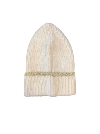 Kadın Dokuma Simli Triko Bere - Beyaz Kadın Dokuma Simli Triko Bere - Beyaz