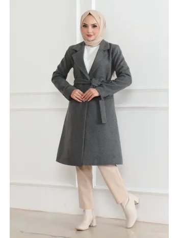 Kadın Düğmeli İçi Astarlı Kaşmir Kaşe Kaban - Bej Kadın Düğmeli İçi Astarlı Kaşmir Kaşe Kaban - Bej