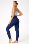 Kadın Fitilli Full Likralı Yüksek Bel Toparlayıcı Tayt Günlük Ve Spor Kullanım - Lacivert