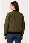 Kadın Bomber Mont Ceket – Fermuarlı, Kapitone İçi Astarlı, Su İtici Kumaş, Regular Fit, Yandan Cepli, Günlük Bahar & Kış Şık Rahat Stil - Haki