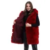 Kadın Kapşonlu Peluş Kürk Yelek Premium Kalite, Tam Astarlı, Uzun Model - Kırmızı Kadın Kapşonlu Peluş Kürk Yelek Premium Kalite, Tam Astarlı, Uzun Model - Kırmızı